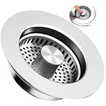 3-IN-1 Kitchen Sink Drain Strainer & Stopper With Basket, Stainless Steel Dra.... Fixed Price $21.07.