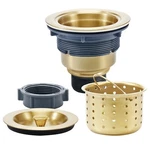 Kone 3-1/2 Inch Gold Sink Drain, Durable Stainless Steel Brass Kitchen D.... Fixed Price $41.78.