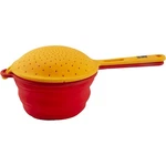Silversmiths Robert Irvine Collapsible Colander, 2-IN-1, Orange. Fixed Price $22.65.