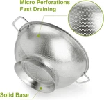 Gulex Colander Stainless Steel 3-QUART, Strainer For Kitchen Food, Dishwasher Sa. Fixed Price $23.99.