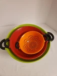 Farberware Professionals Red, Green & Orange Strainer Set 3.. Fixed Price $9.95.