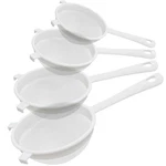 4 Pcs Plastic Nylon Fine Kefir Strainer Set With Handle, Sieve Mesh.... Fixed Price $20.87.