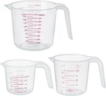 Dtdnzkn 3 Pack Measuring Set, Includes 250ML (1-CUP), 500ML (2-CUP) And 1000. Fixed Price $17.23.