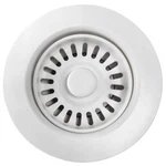 White Polymer Drain Kitchen Sink Assembly With Removable Basket Strainer. Fixed Price $26.89.