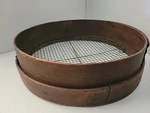 Antique American Large Bentwood Grain Sieve & Flour Sifter Farmhouse Primitive. Fixed Price $120.00.