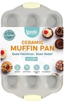 Boxiki Kitchen 12-CUP Ceramic Muffin Pan, Non-stick Steel Cupcake Baking Tray. Fixed Price $70.33.