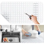 Moryimi Large White Silicone Sink Mat And Protector With Cutout Drain Holes F.... Fixed Price $31.15.