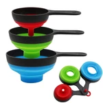 Juego De 3 Embudos Silicona Para Frascos Mason Tarros Boca Ancha Y Regular. Fixed Price $20.40.