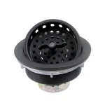 Black Kitchen Sink Drain Assembly With Strainer 3-1/2 Inch And 304 Stain.... Fixed Price $24.96.