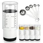 Ferrochef 6 Pcs Adjustable Measuring Set Include 2 Cup, Clear. Fixed Price $27.84.