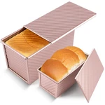 Pavsrmy 2 Pack Pullman Loaf Pan Lid 1 LB/0.5 Dough Capacity Premium. Fixed Price $20.67.