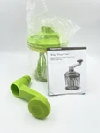 Tupperware Whip 'n Prep Chef Manual Turn Handle Food Chopper Green W/ Lid. Fixed Price $21.25.