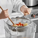 Choice 10 1/4" Reinforced Heavy-duty Stainless Steel Wood Handle Strainer. Fixed Price $13.00.