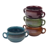 Stoneware 24OZ Reactive Glaze Crocks Set Of 4: Perfect For Soups, Stews, An. Fixed Price $61.06.