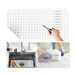 Moryimi Large White Silicone Sink Mat And Protector With Cutout... Fast Usa Ship. Fixed Price $29.88.
