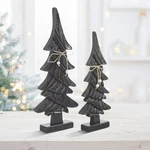 2PC Primitive Pine Distressed Black Wooden Tree ,small Large Vhc Brands. Fixed Price $49.95.