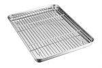 Teamfar Baking Sheet With Rack Set, Stainless Steel Pan Tray Co. Fixed Price $23.89.
