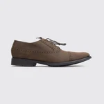 Cole Haan Shoes Stanton Cap Toe Size 13 Men Dark Brown Nubuck Leather Oxford. Fixed Price $119.00.