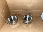 Paderno World Cuisine Mini Stainless Steel Rondeau 1/4 Qt Tri-ply Dual Handle. Fixed Price $79.99.