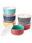 Dowan 6OZ Ramekins W/ Lids, Oven Safe Ceramic For Creme Brulee, Souffle, Custard. Fixed Price $54.01.