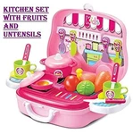 Toy Pretend Play Kitchen Set With Fruits & Utensils/realistic Miniature Chefs. Fixed Price $50.99.