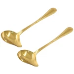 2 Pcs Stainless Steel Sauce Ladle With Pouring Spout, Long Handle Soup .... Fixed Price $14.37.