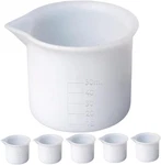 6PCS Silicone Measuring Cups With Scale 50ML Epoxy Mixing 6.6X6CM, White. Fixed Price $20.83.