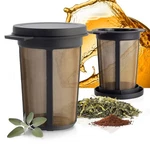 Finum Reusable Stainless Steel Coffee And Tea Infusing Mesh Large, Black. Fixed Price $22.99.