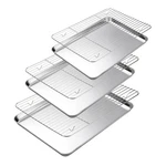 Amrules 6-PC Baking Sheet & Cooling Rack Set, Stainless Steel Cookie Pans. Fixed Price $47.97.