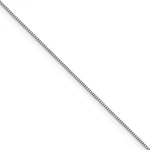 0.7MM 14K White Gold Solid Box Chain Lobster Clasp Necklace. Fixed Price $729.98.