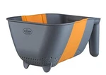 Pack Of 3 Kitchen Maestro Collapsible Hands-free Silicone Colander/strainer. Fixed Price $14.20.
