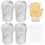 Sankoly 4 Pack Downspouts Gutter Guard Aluminum Filter Strainer Expandable.... Fixed Price $12.53.