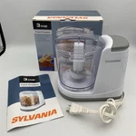 Electric Food Chopper Sylvania #467705 Tested Working 135 Watts 3-CUP Capacity. Fixed Price $24.61.
