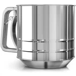 5 Cup Flour Sifter For Baking Large Capacity Stainless Steel. Fixed Price $19.49.