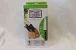 Chicago Cutlery Essentials 5 Piece Knife Set With Wood Block. Fixed Price $17.95.