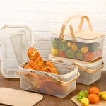 Large 4 Pcs Mesh Steel Basket Set With Handles & Lids For Kitchen Garden. Fixed Price $138.99.