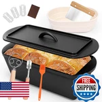 Qulimetal 14 5.5 Bread Loaf Pan, Oval Cast Iron With Lid,sourdough Art. Fixed Price $75.99.