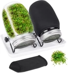 Seed Sprouting Kit With Wide Mouth Mason Bean 2-JARS (style A). Fixed Price $50.05.