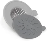 Flexible Grey Silicone Sink Strainer And Stopper For Kitchen Drains By Home Basi. Fixed Price $21.95.