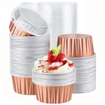 Eusoar Rose Gold Cupcake Liners, 120PCS 5OZ Disposable Aluminum Foil Baking Cups. Fixed Price $55.73.