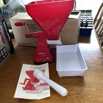 Cucinapro Tomato Strainer- Easily Juices W No Peeling Deseeding Coring. Fixed Price $29.95.