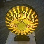 New Vintage Doc Otis' Hard Lemon Round Beer Light Bar Lamp Ships Now. Fixed Price $90.00.