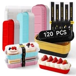 Orlashop 120 Mini Loaf Pans W/ Lids & Spoons, Stickers 6.8OZ, Disposable Aluminu. Fixed Price $35.97.