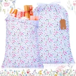 Pcs Wildflower Drawstring Bags 20 28 Inch Extra Large Baby Shower Wrappin.... Fixed Price $21.66.