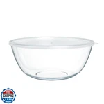 Quald 4.7 Qt Extra Large Glass Mixing Bowls Clear Salad Cooking F. Fixed Price $39.99.