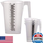 Tcp Global Liter (2000ML) Plastic Graduated Measuring & Mixing Pitcher (4-PACK. Fixed Price $56.00.