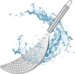 Tiesome Stainless Steel Held Pot Strainer, Pasta With Handle Silver Dur. Fixed Price $10.99.