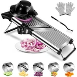 7-IN-1 Adjustable Stainless Steel Mandoline Vegetable Food Slicer For Kitchen. Fixed Price $34.99.