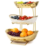 Yunlinli Fruit Bowl For Kitchen Counter Metal Stand 3 Tier Basket. Fixed Price $62.60.