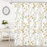 Litabel Watercolor Floral Shower Curtain, 72"W X 72"L (pack Of 1), Yellow. Fixed Price $38.21.